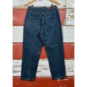 Vintage Lee High Waisted Mom Jeans Dark Wash Denim Classic Fit Womens Size‎ 10